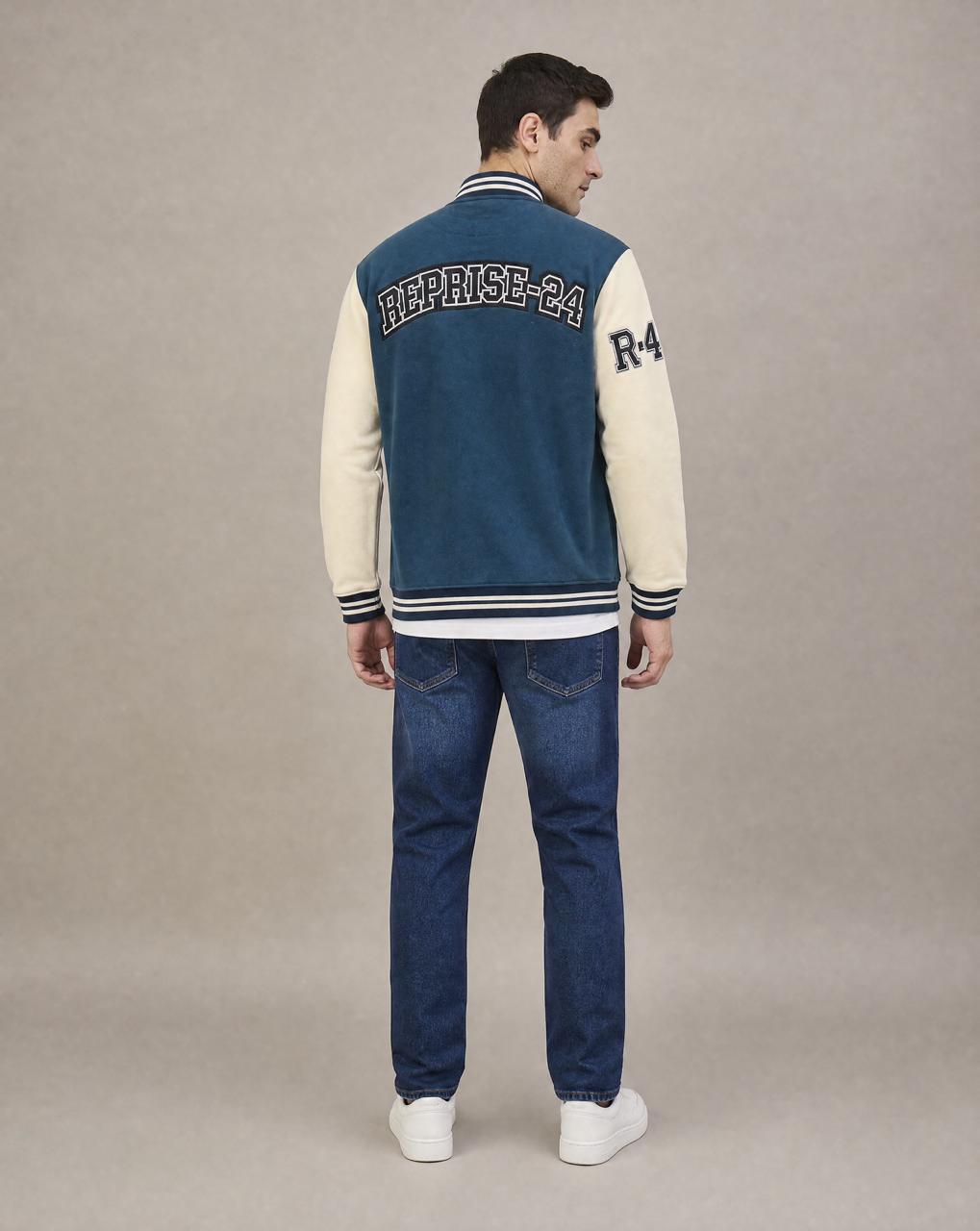Men Winter Full Sleeves Jacket Teal