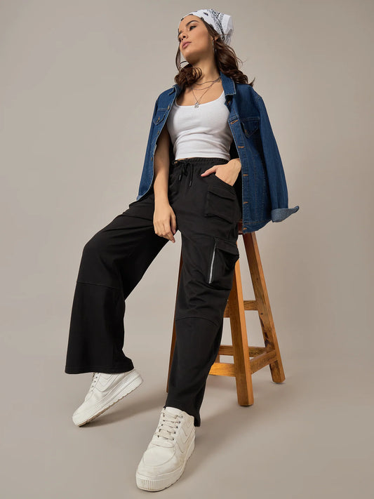 Women Baggy Pant Black