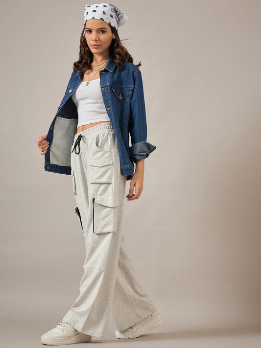 Women Dark Grey Baggy Fit Pant - Reprise