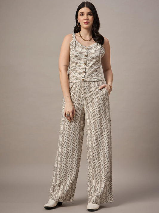 Women Co-ord Set Tan