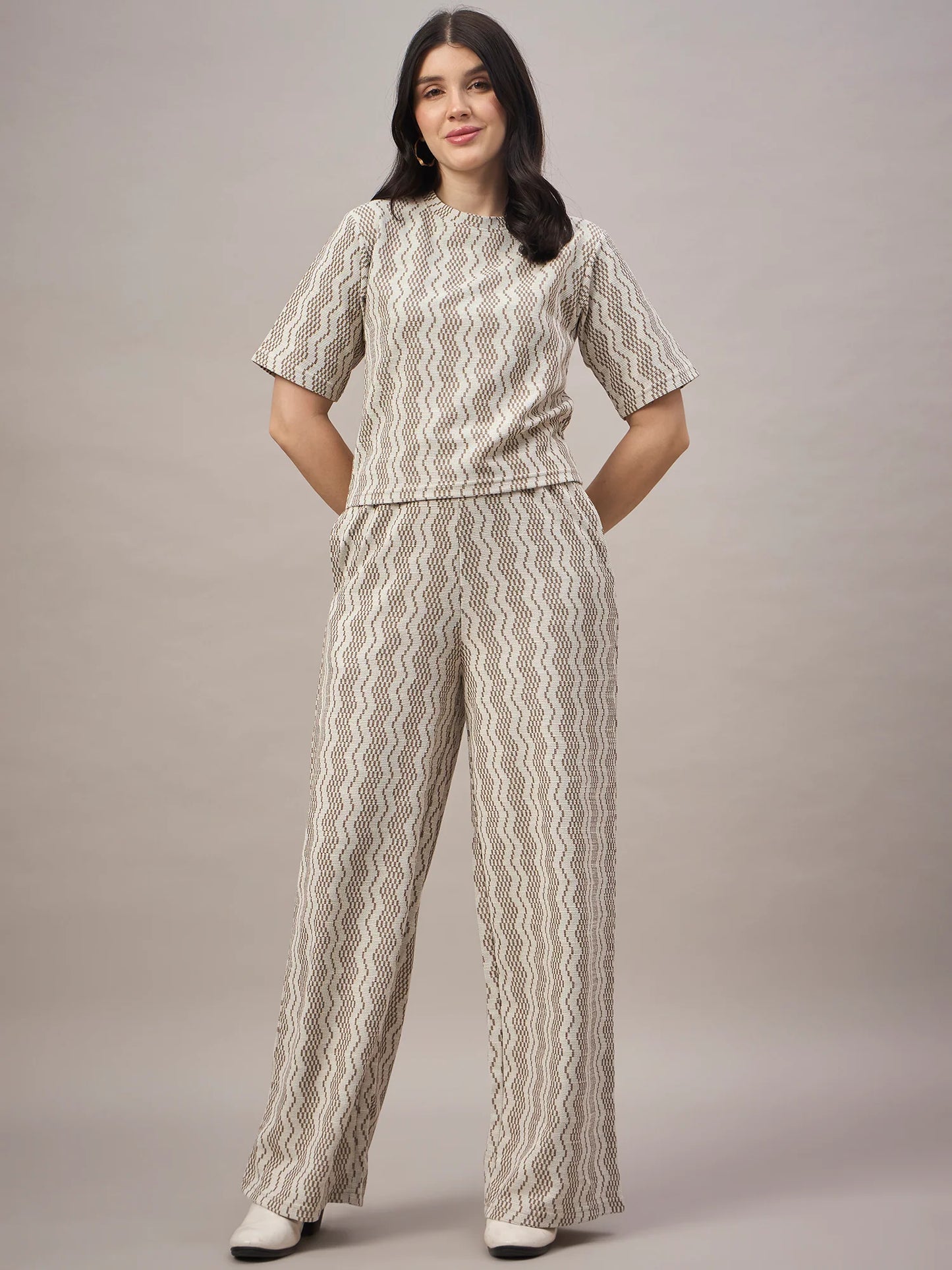 Women Co-ord Set Tan