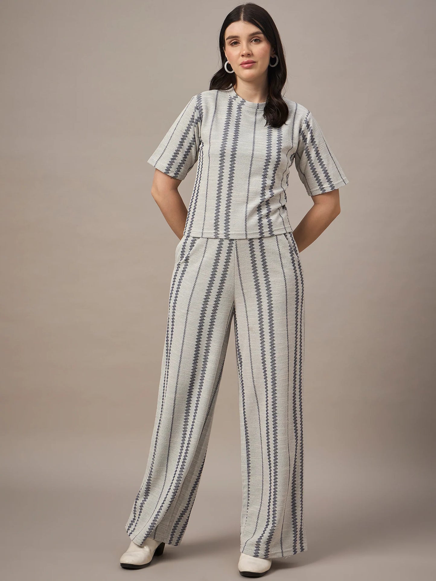 Women Co-ord Set Grey