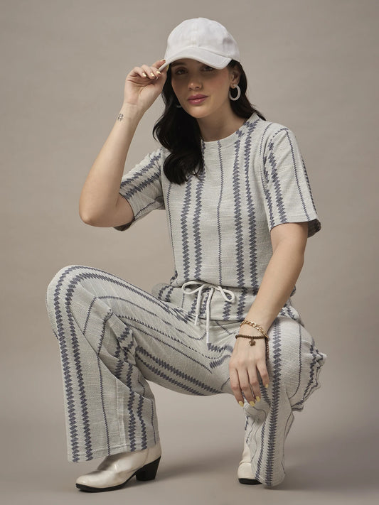 Women Co-ord Set Grey