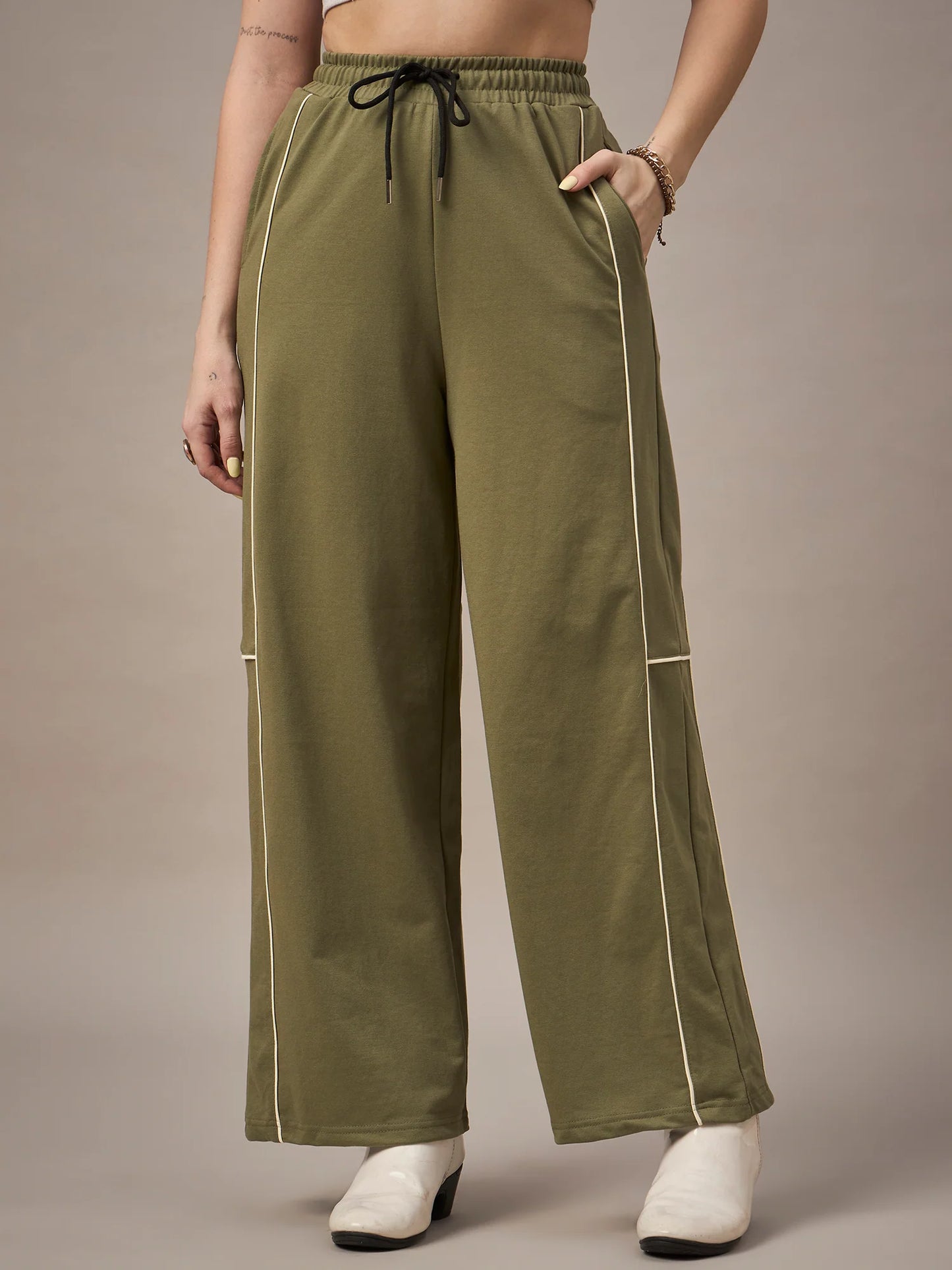 Women Green Trackpants