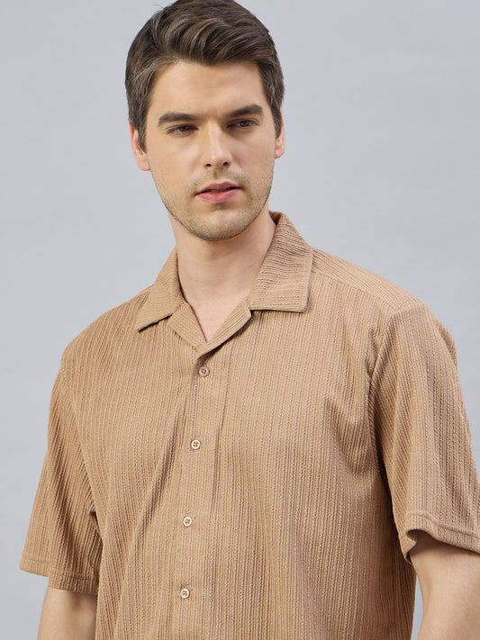 Men Casual Shirt Beige - Reprise