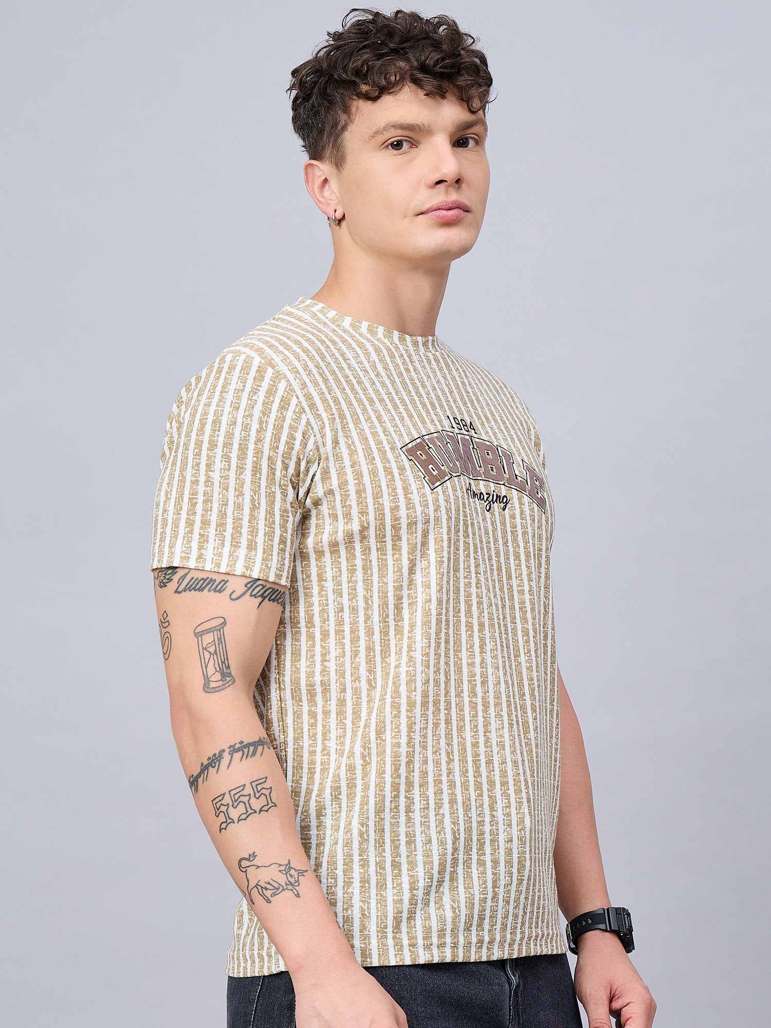 Mens T-shirt Beige