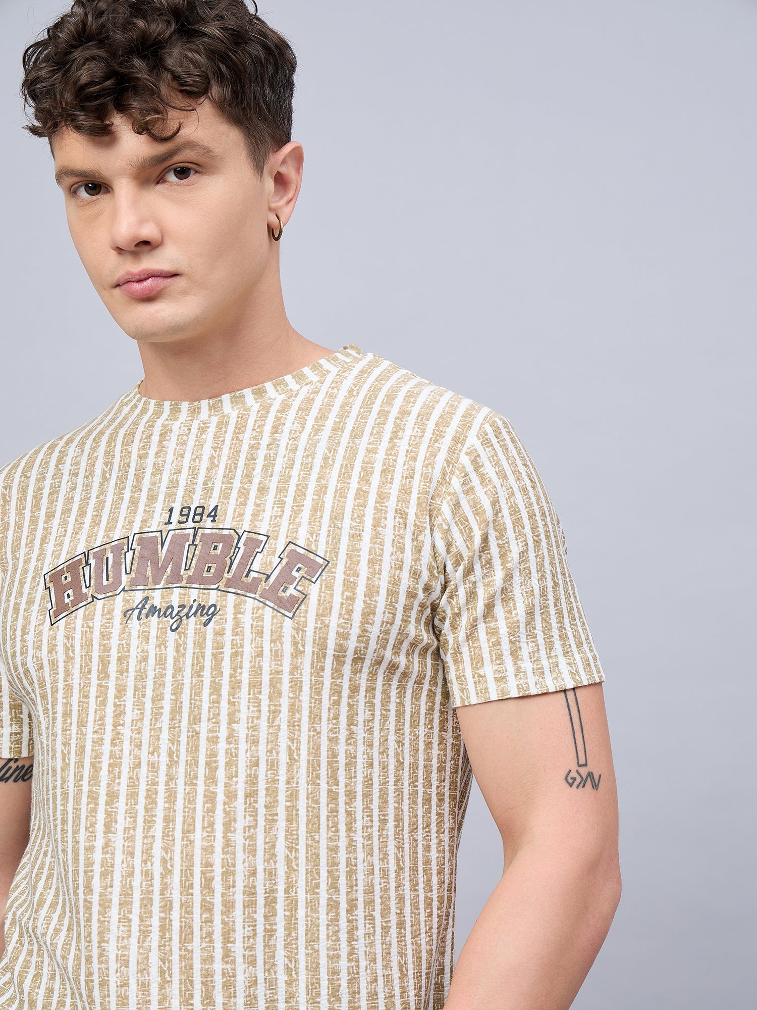 Mens T-shirt Beige