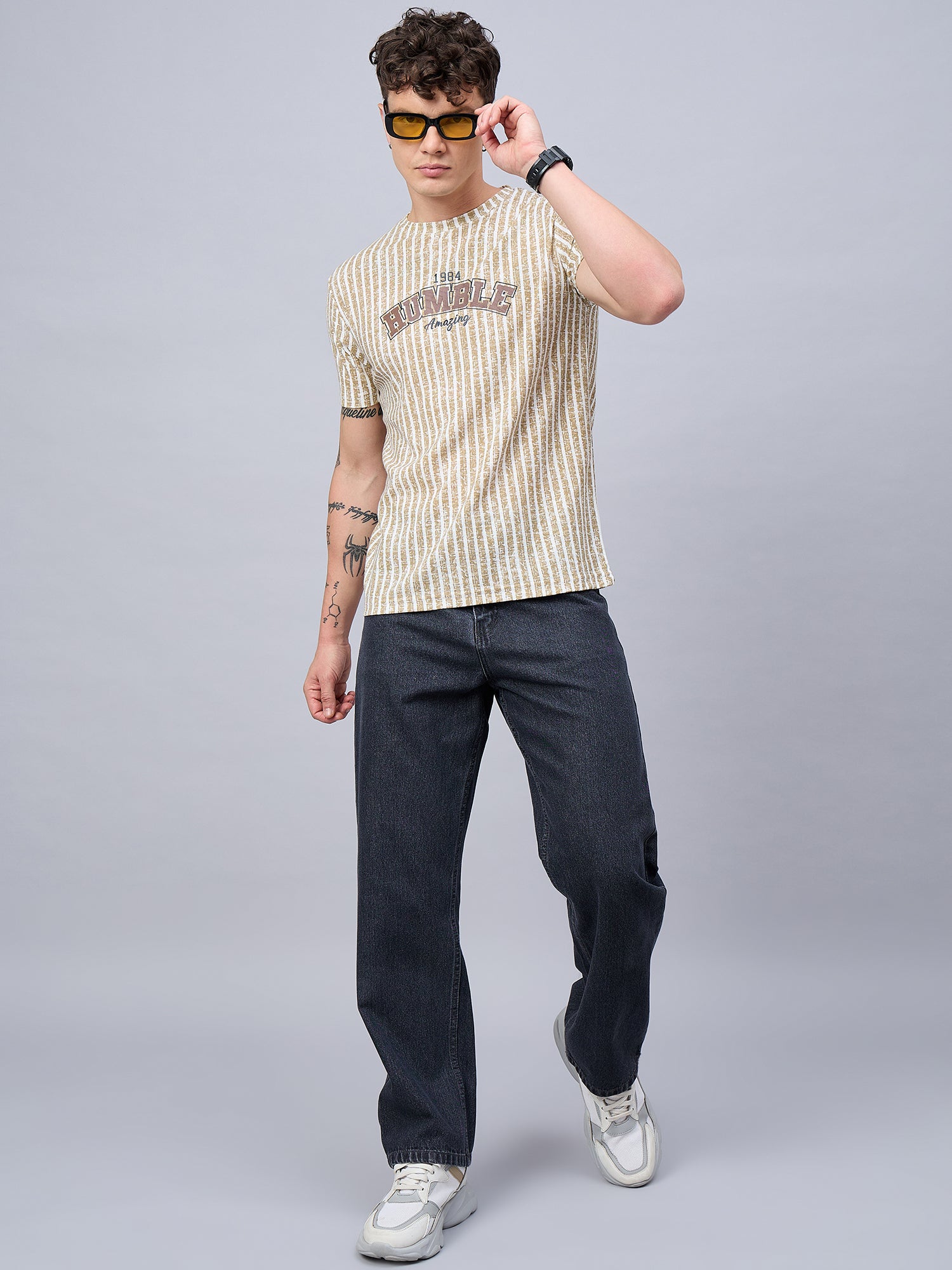Mens T-shirt Beige
