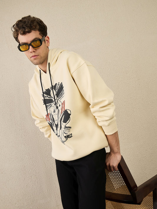 Reprise X Spiderman Oversize Cream Hoodie