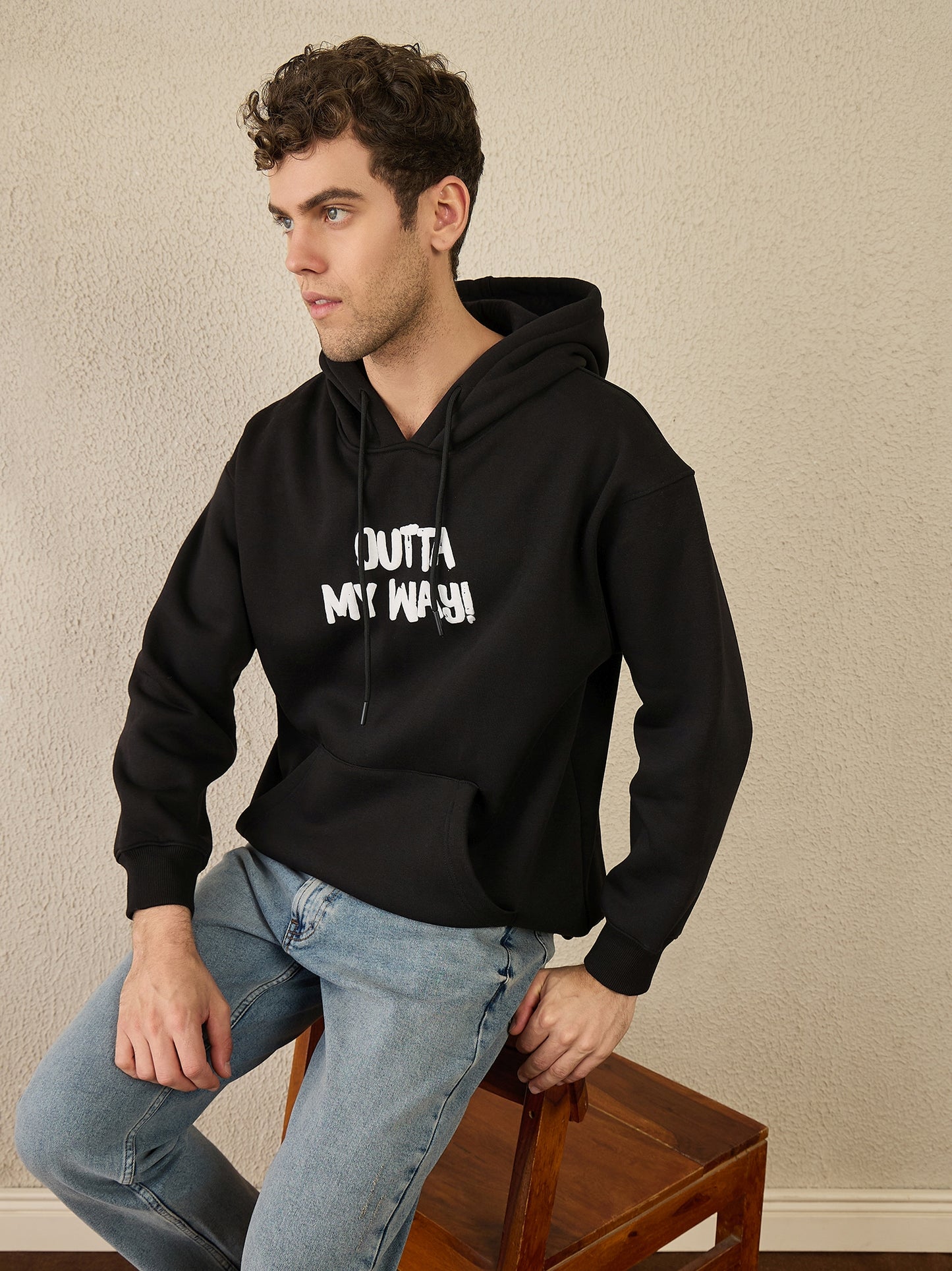 Reprise x Spongebob Oversize Printed Black Hoodie