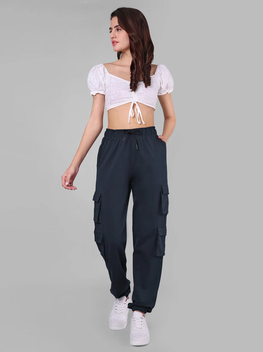 Women Black Joggers - Reprise