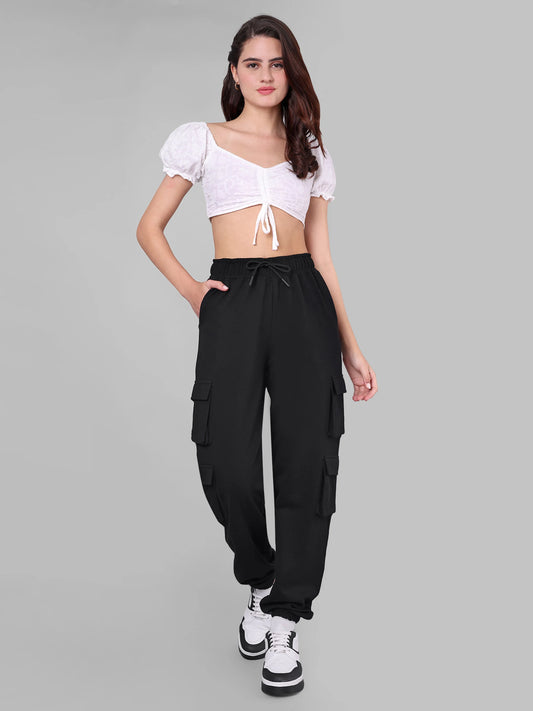 Women Joggers Black - Reprise