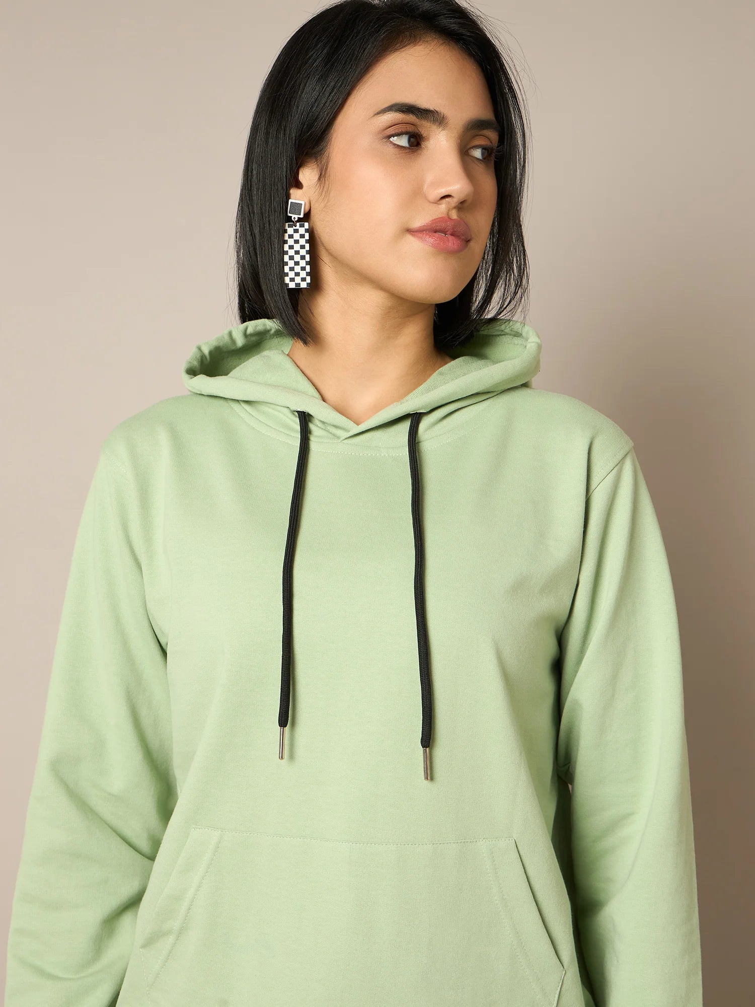 Women Green Hoddie - Reprise