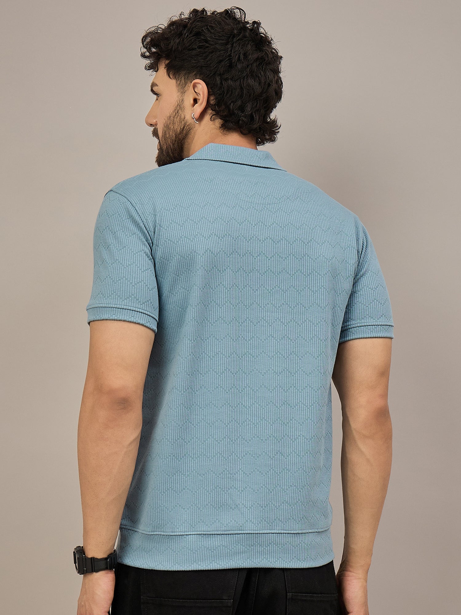 Men Polo T-shirt Blue