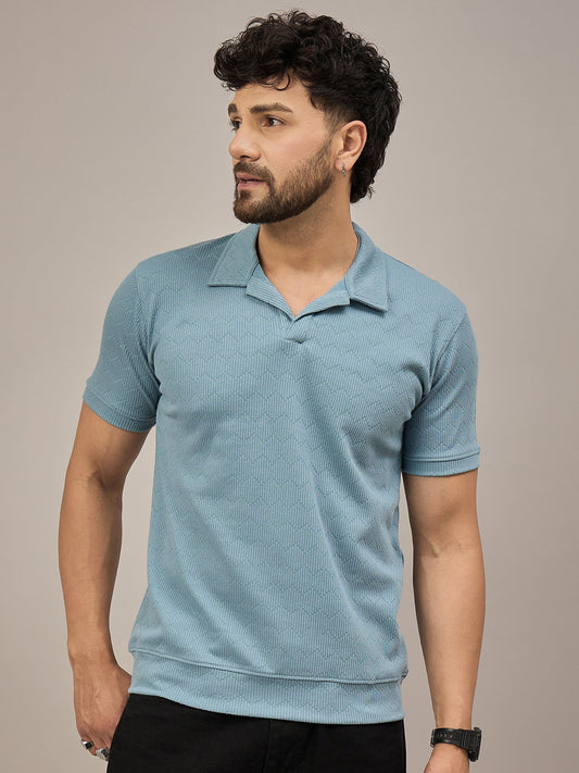Men Polo T-shirt Blue