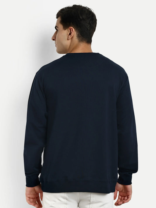 Men Printed Sweatshirts Navy - Reprise