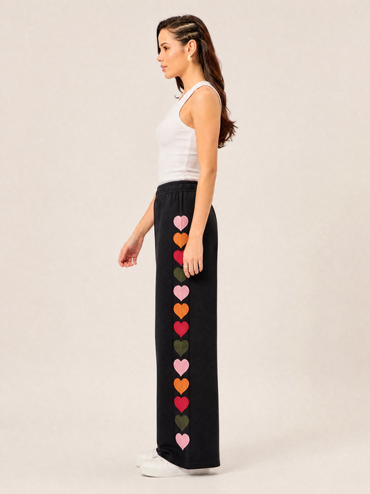 Women Regular Fit Trackpant Black - Reprise