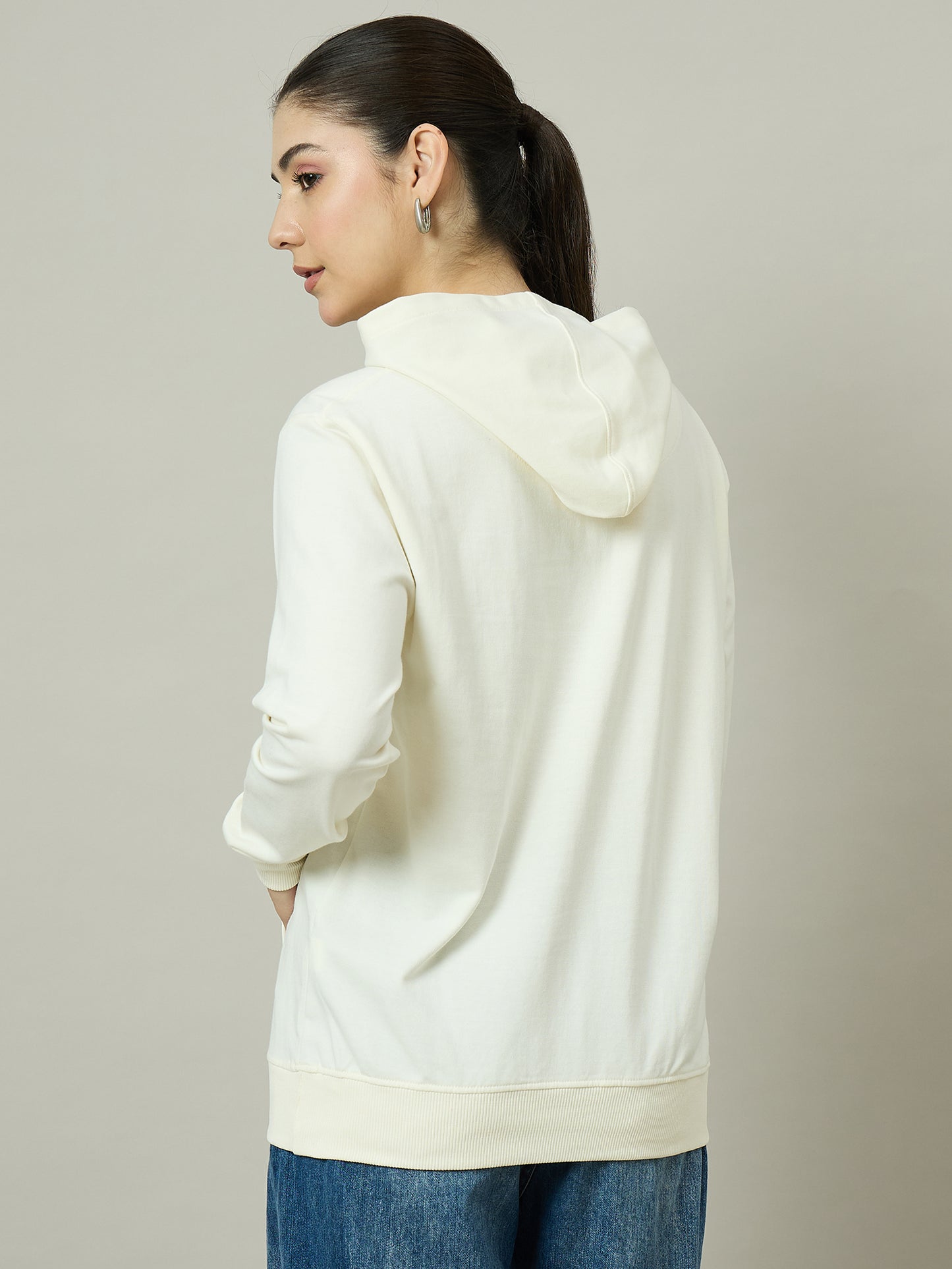 Women Off White Hoodie