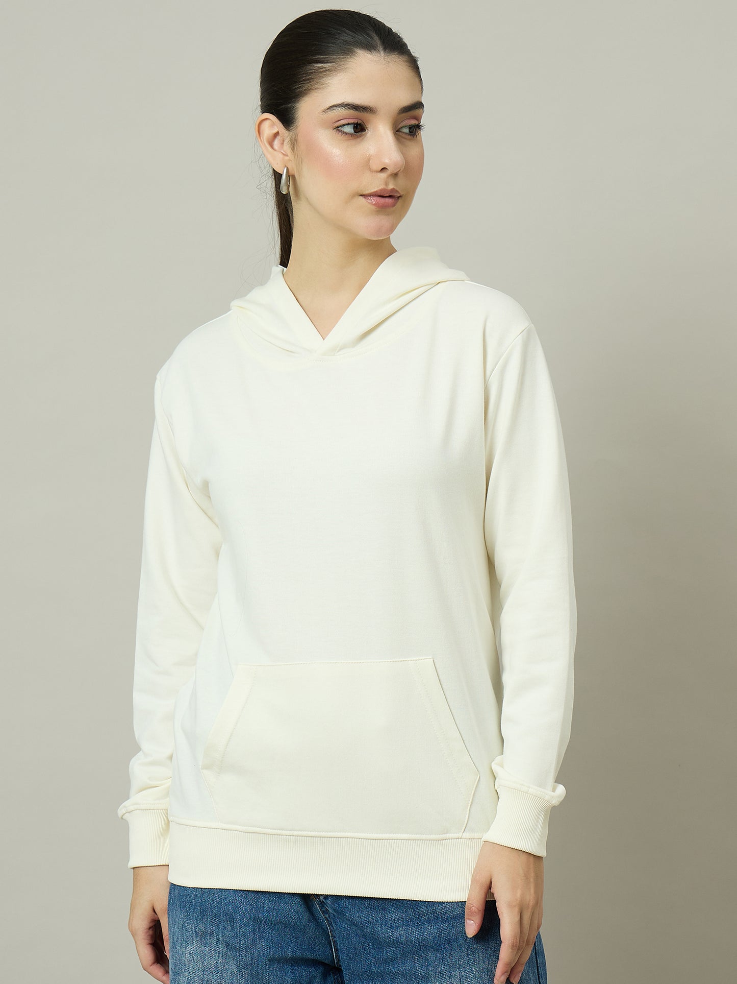 Women Off White Hoodie