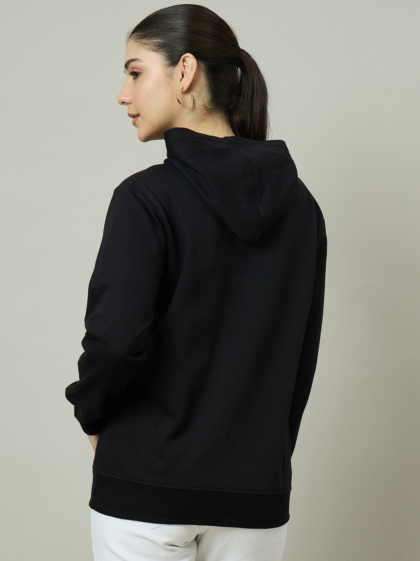 Women Black Hoodie