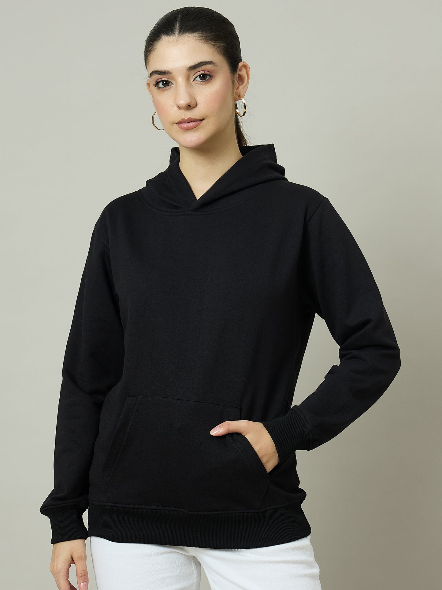 Women Black Hoodie