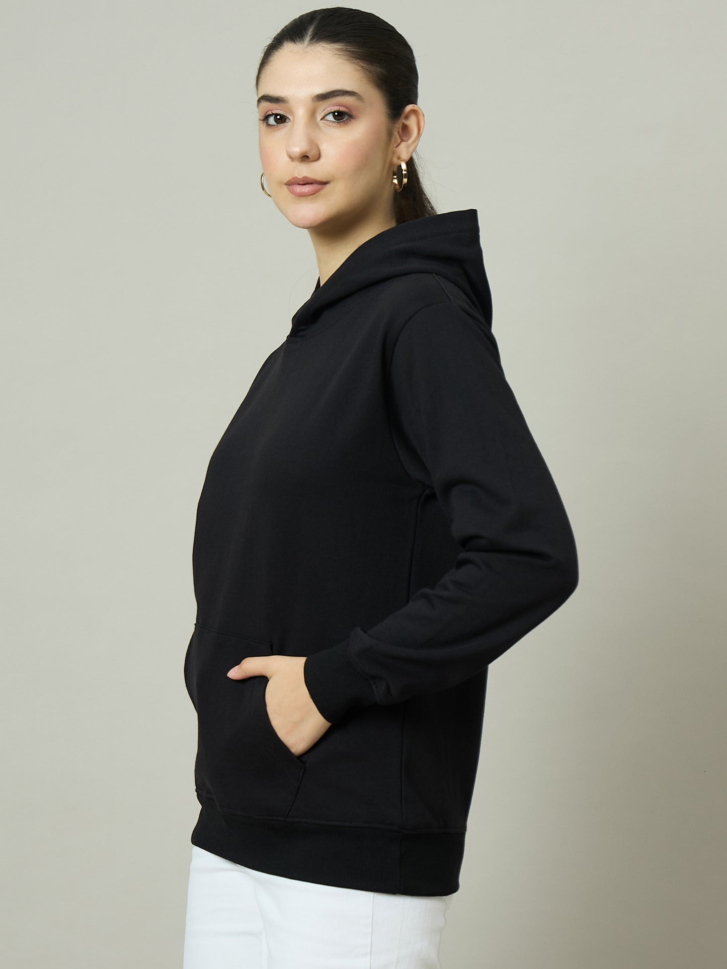Women Black Hoodie
