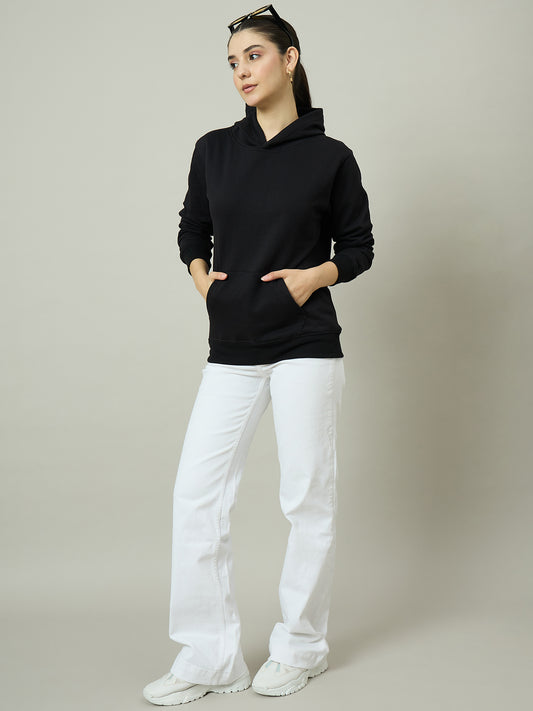 Women Black Hoodie