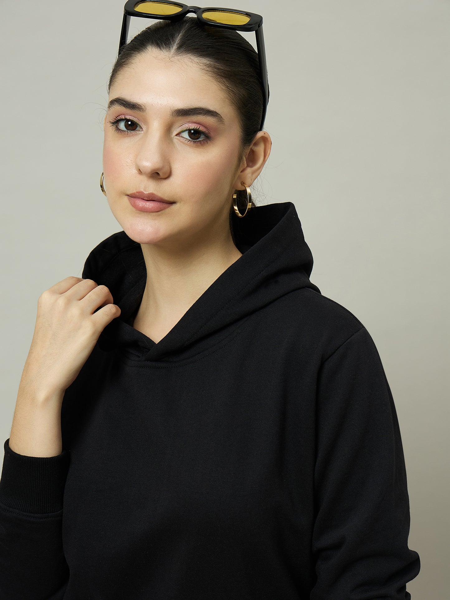 Women Black Hoodie