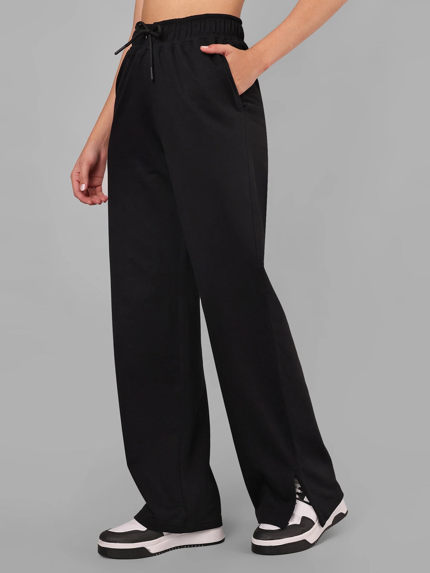 Women Black Trackpants