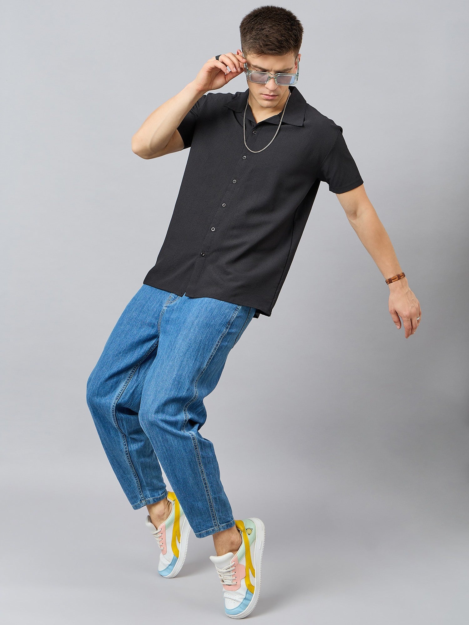 Regular Fit Spread Collar Shirt - Reprise