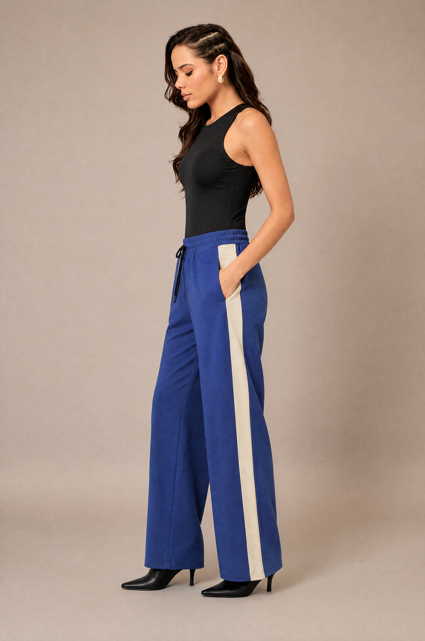 Women Trackpant Blue - Reprise