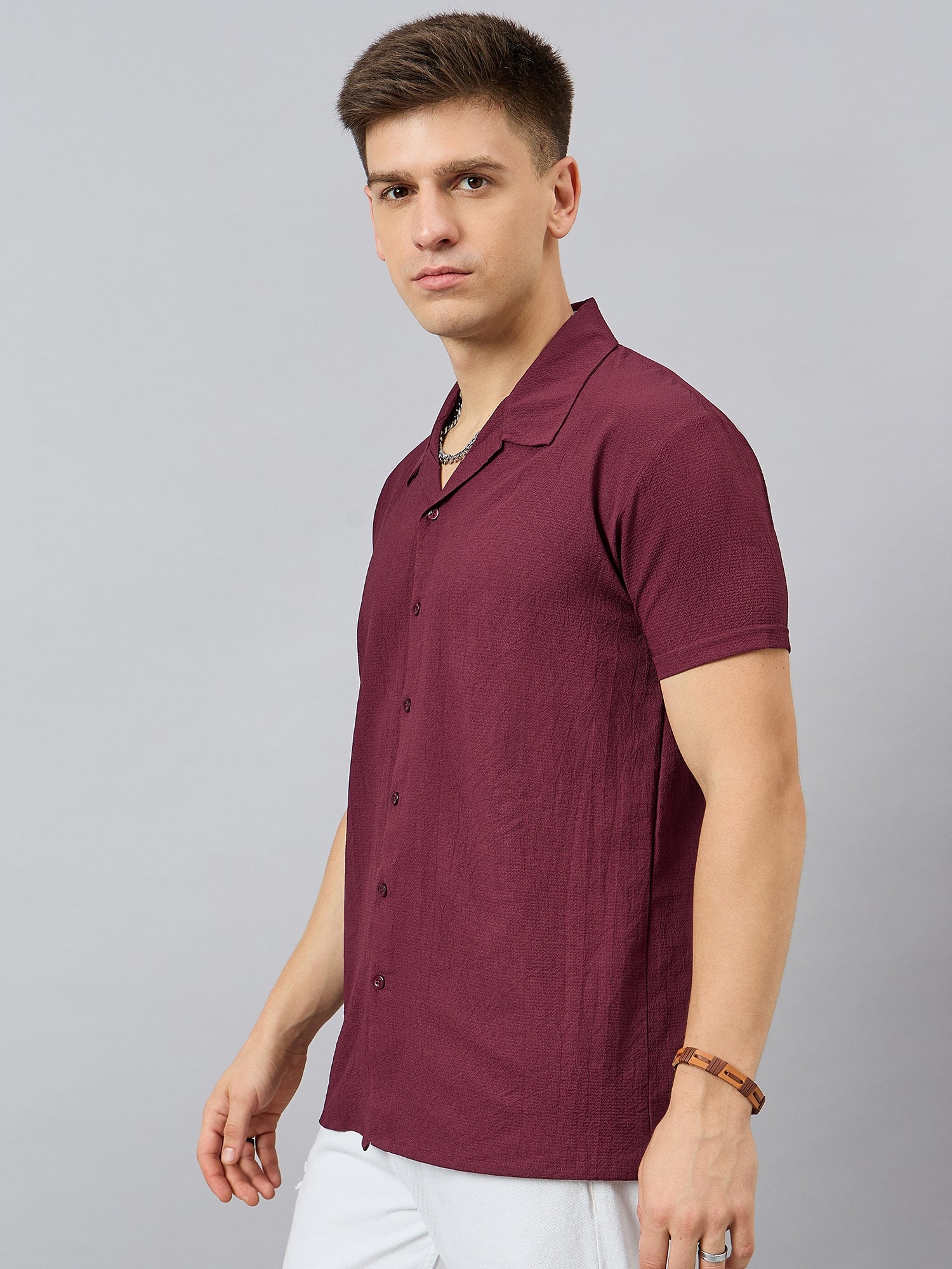 Regular Fit Spread Collar Shirt - Reprise