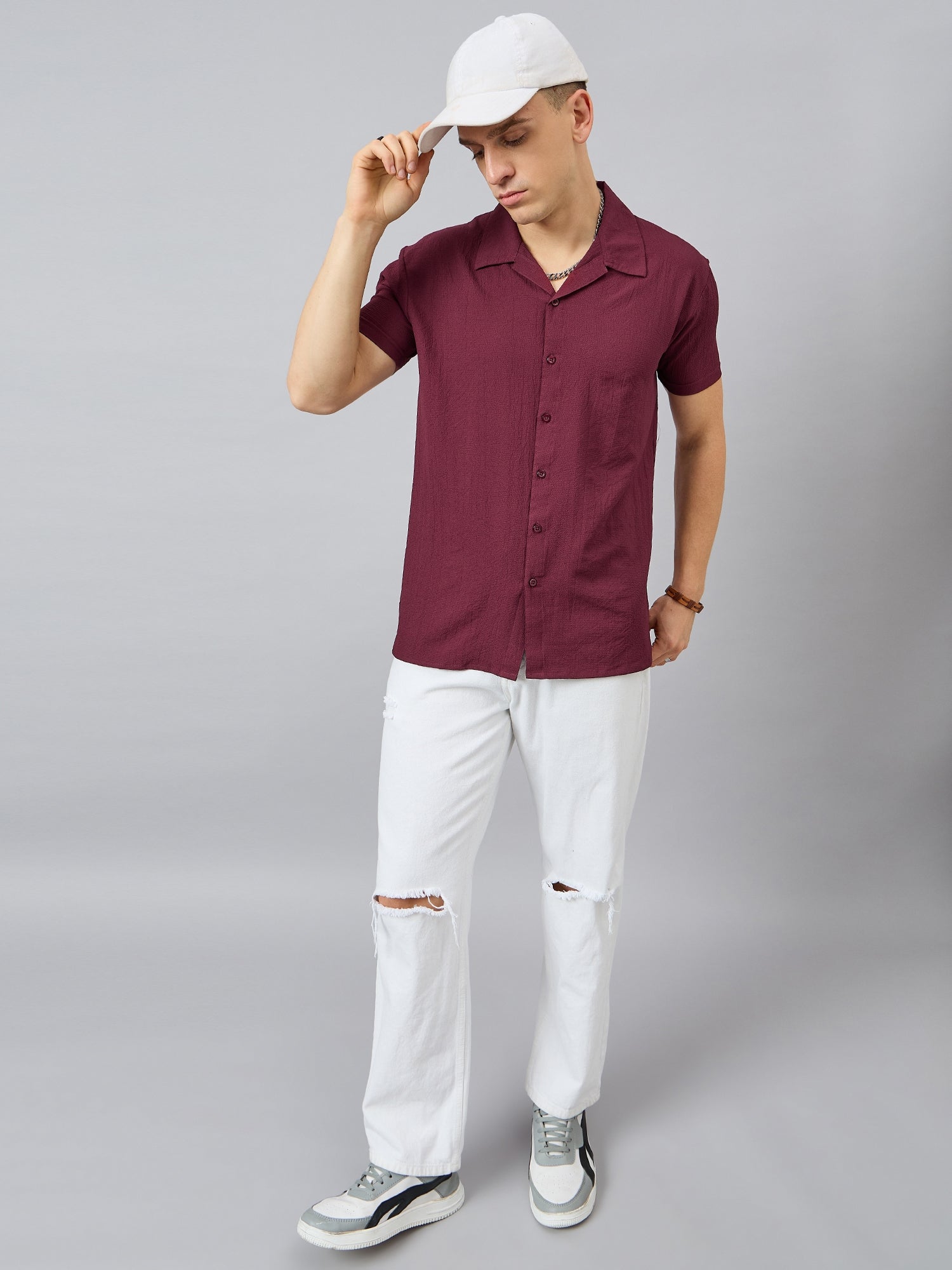 Regular Fit Spread Collar Shirt - Reprise