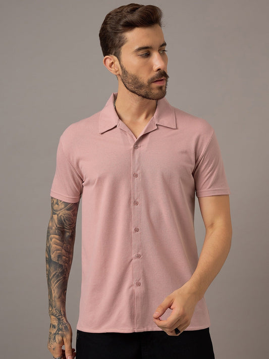 Men Casual Shirt Peach - Reprise