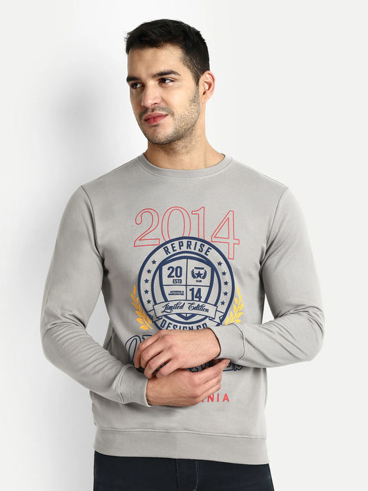 Men Printed Sweatshirts Grey - Reprise