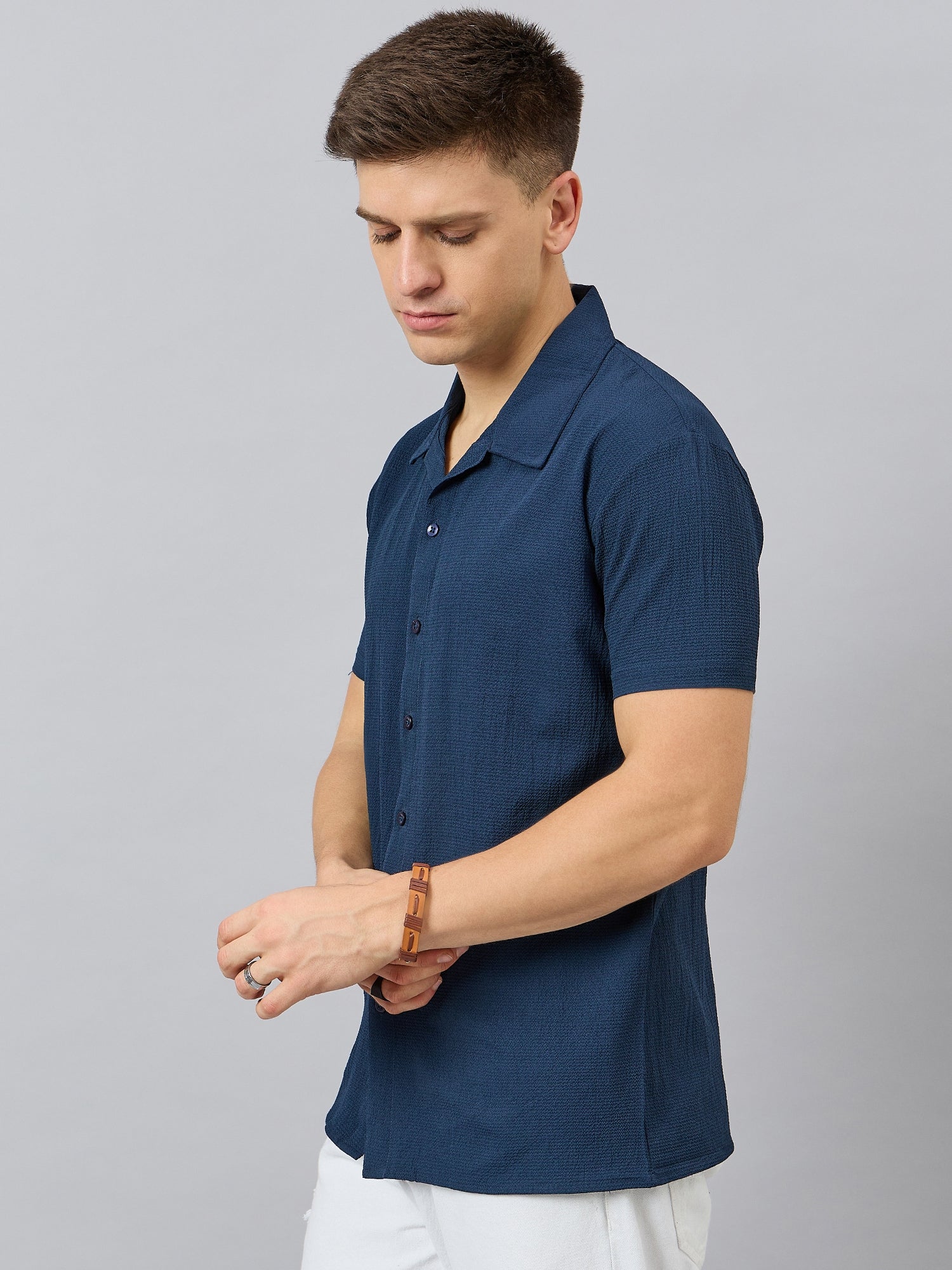 Regular Fit Spread Collar Shirt - Reprise