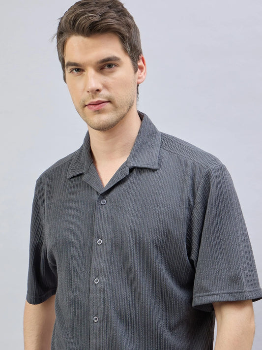 Men Casual Shirt Grey - Reprise