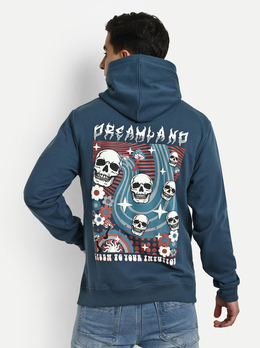Blue Printed Hoodie - Reprise