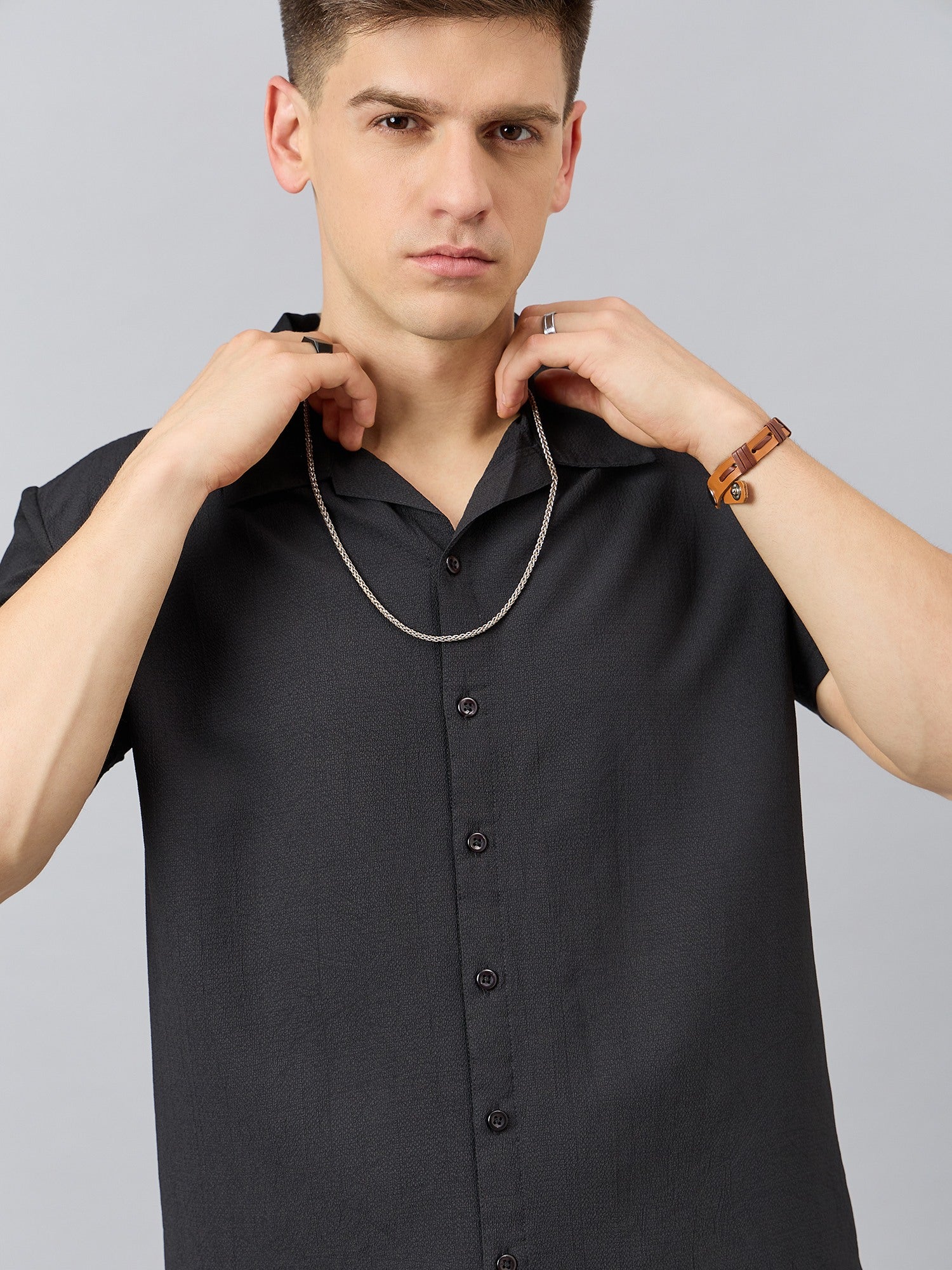 Regular Fit Spread Collar Shirt - Reprise