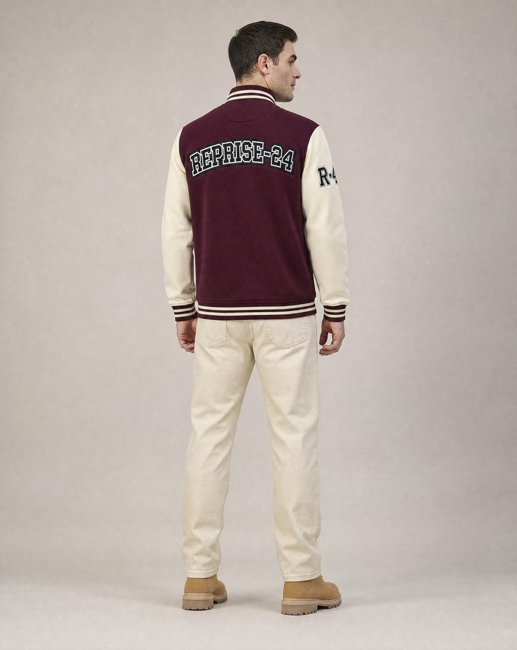 Men Winter Full Sleeves Jacket Maroon