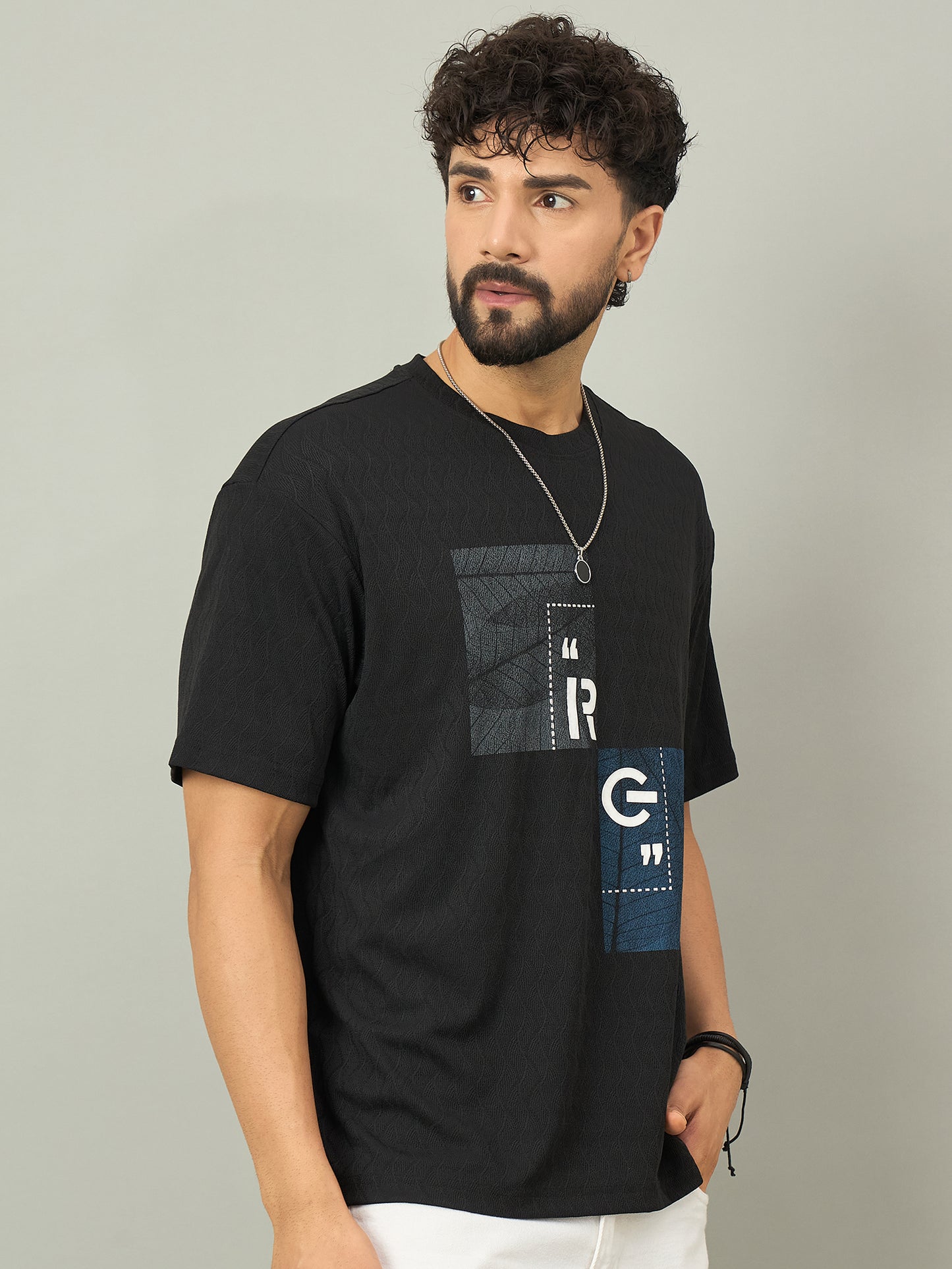 Mens Black Graphic Tee