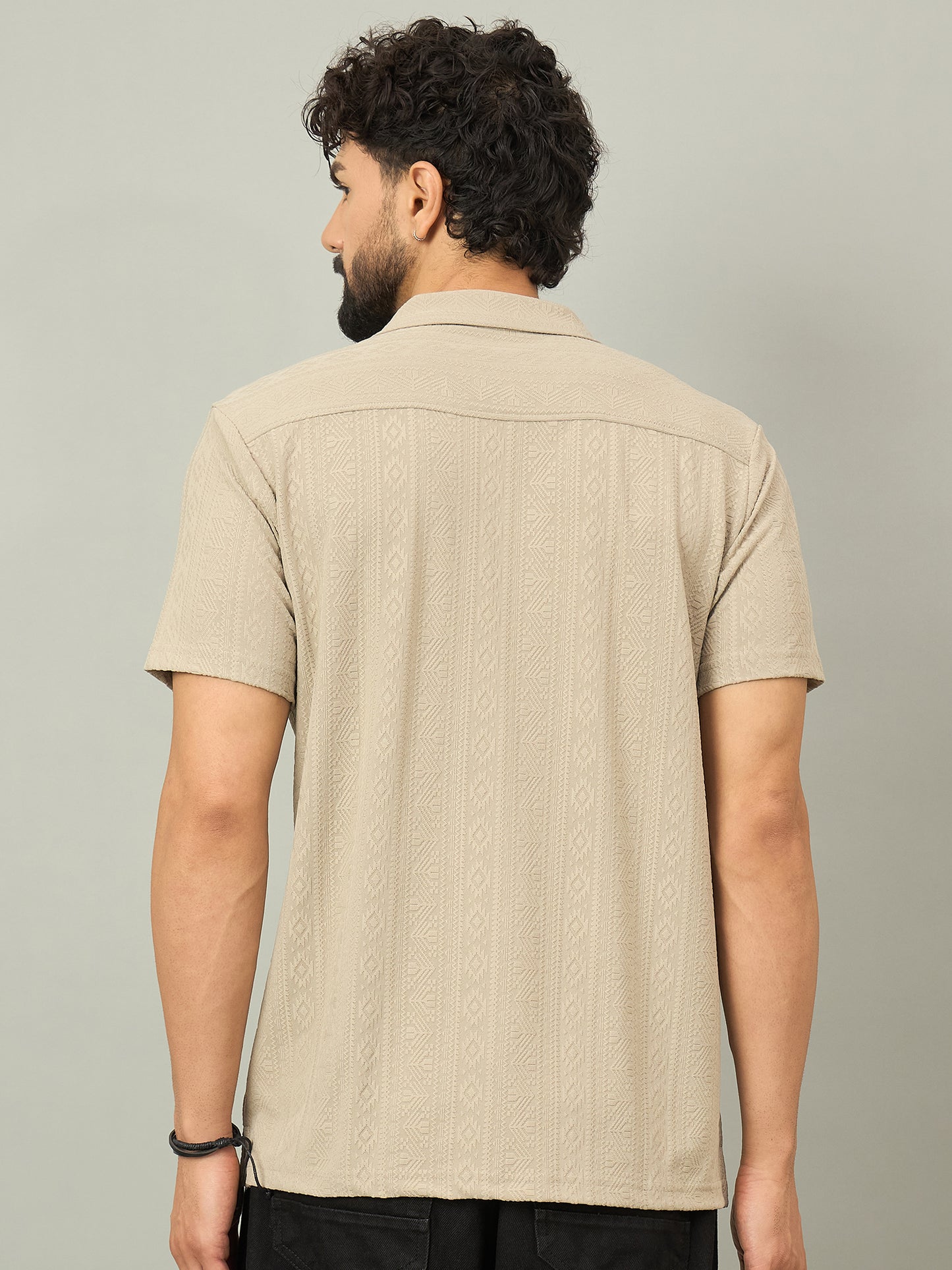 Men Shirt Light Beige