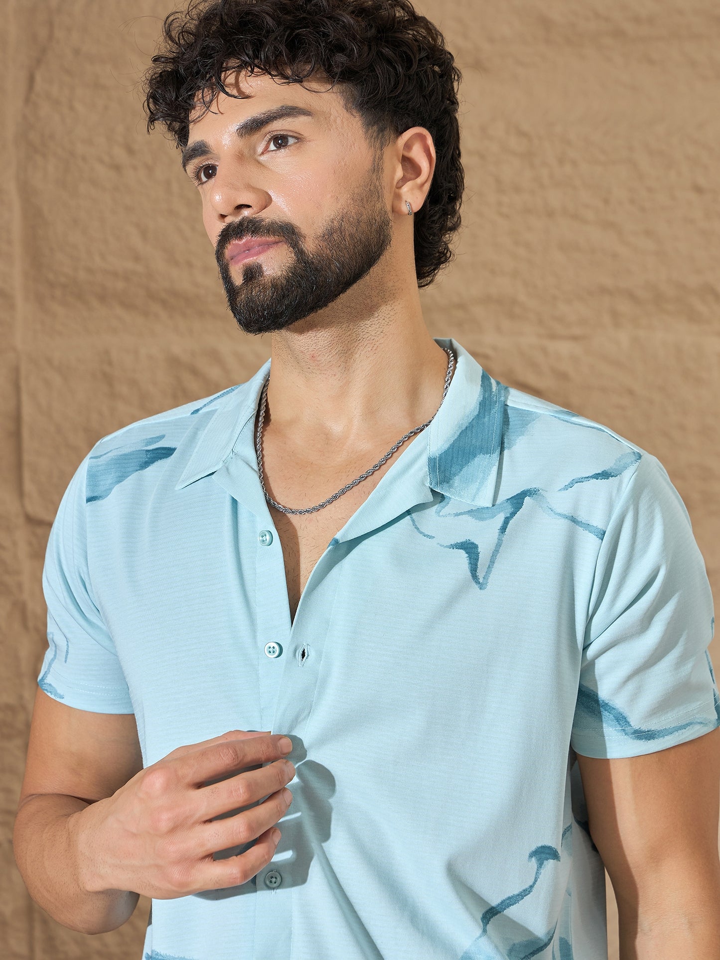 Men Shirt Light Blue