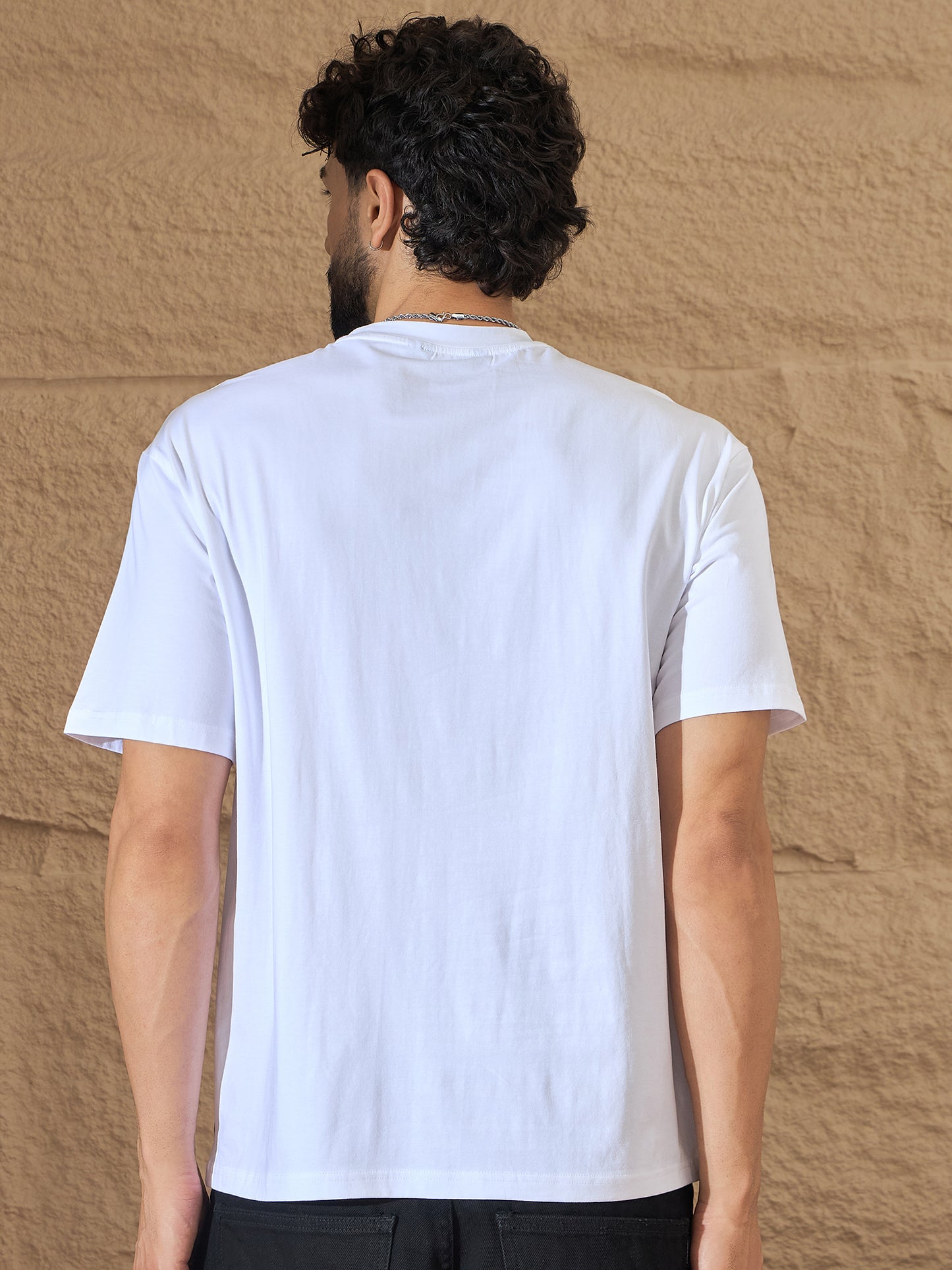 Mens White Graphic Tee