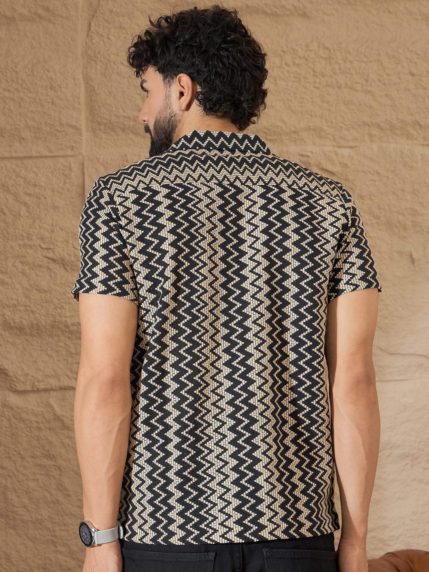 Onyx Cotton Shirt (Half Sleeve)