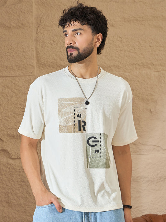 Mens White Graphic Tee