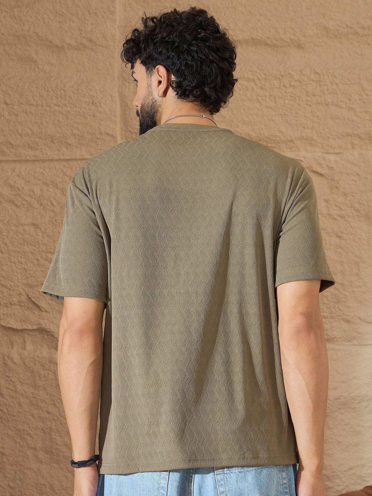 Mens Olive Graphic Tee