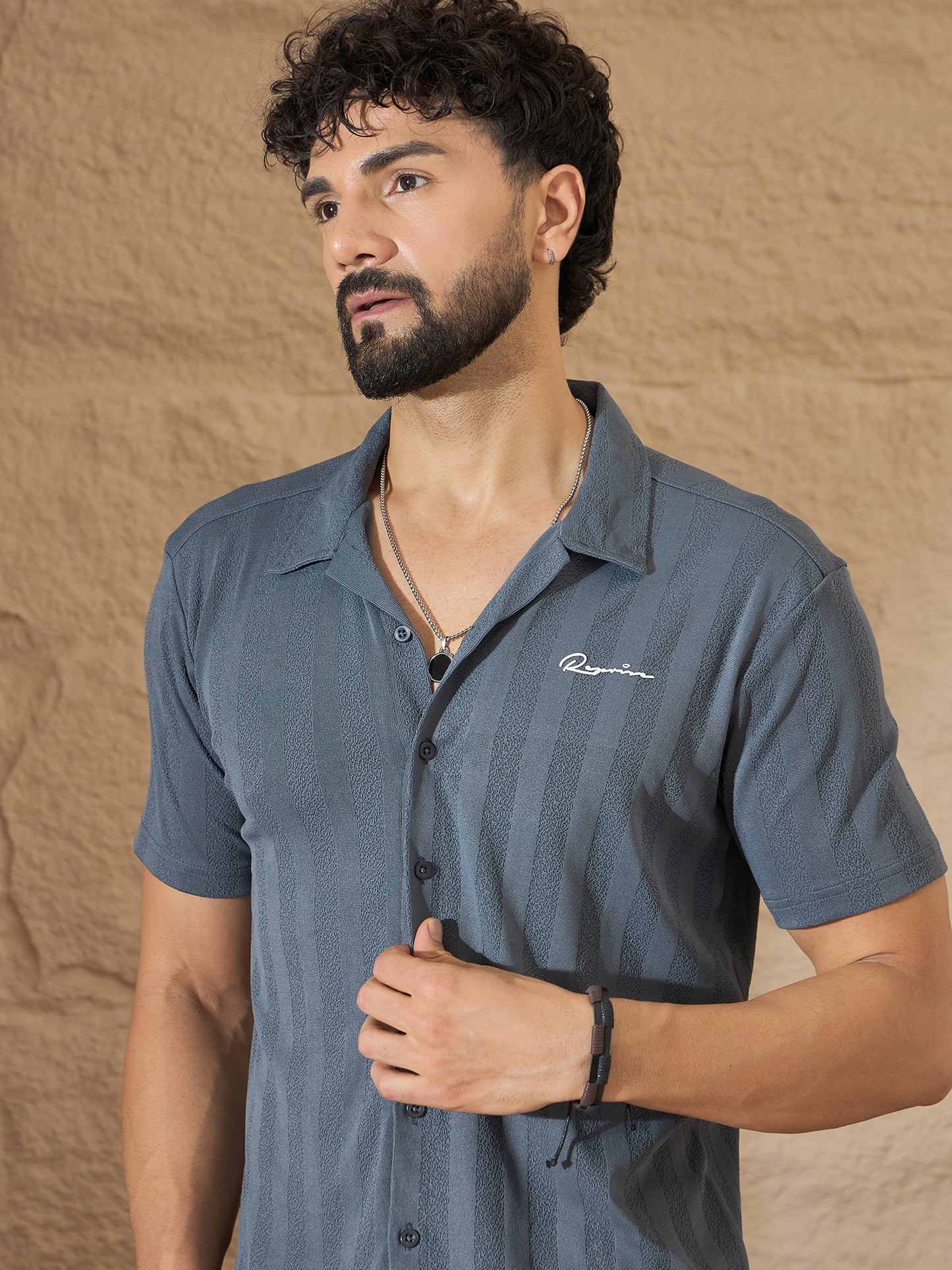 Men Shirt Grey