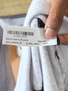 Men Striped Polo T-shirt White
