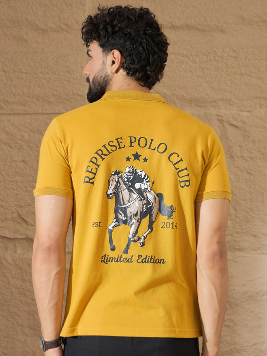 Mens Mustard Graphic Tee